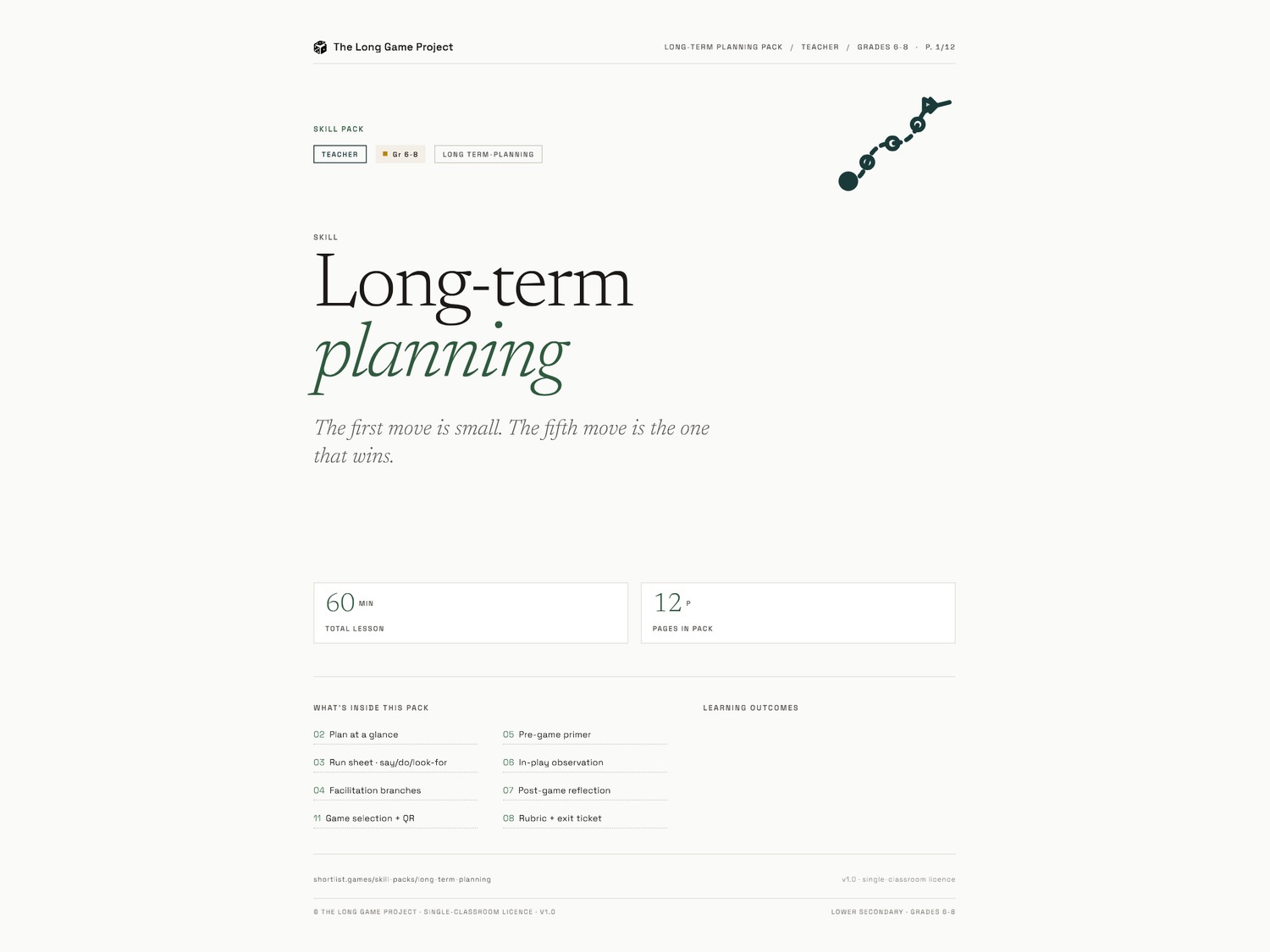 Page one preview - Lower secondary