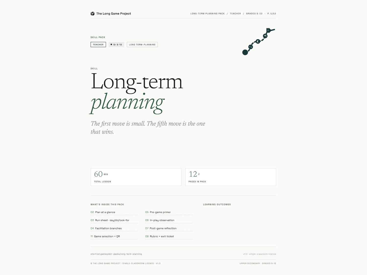 Page one preview - Upper secondary